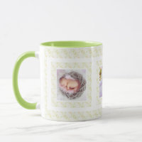 Custom Photo Green Pattern Mother’s Day Mum Mummy
