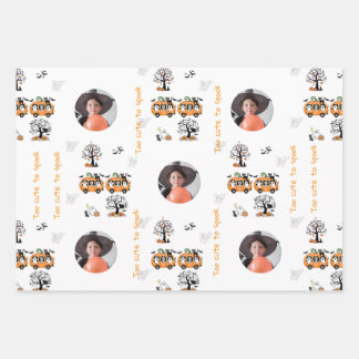 Custom Photo Halloween Gift Wrapping Paper