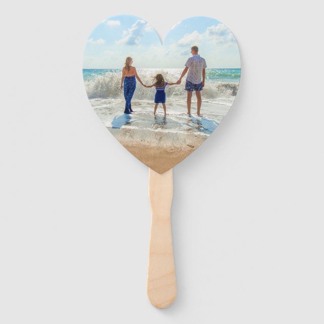 Custom Photo Hand Fan with Your Photos and Text (Front)