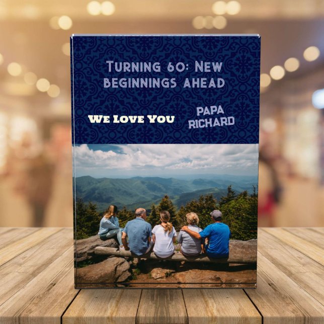 Custom Photo Happy 60th Birthday Gifts for Men (60th Birthday Gifts for Men)