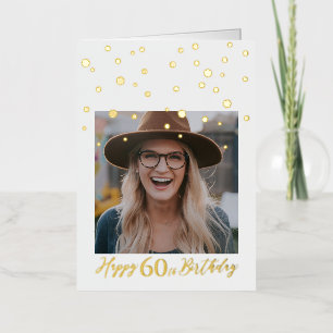 Custom Photo Happy Birthday Foil Card