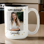 Custom Photo Happy Birthday Mug for Women<br><div class="desc">Celebrate birthdays with a personalized touch using our Custom Photo Happy Birthday Mug on Zazzle. Perfect for women, teenagers, friends, and family, this mug features your favorite photo and a joyful birthday message. It’s the ideal gift to make their special day unforgettable. Order now and bring smiles with every sip!...</div>