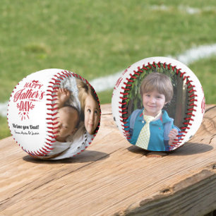 Custom Photo Happy Father's Day Baseball