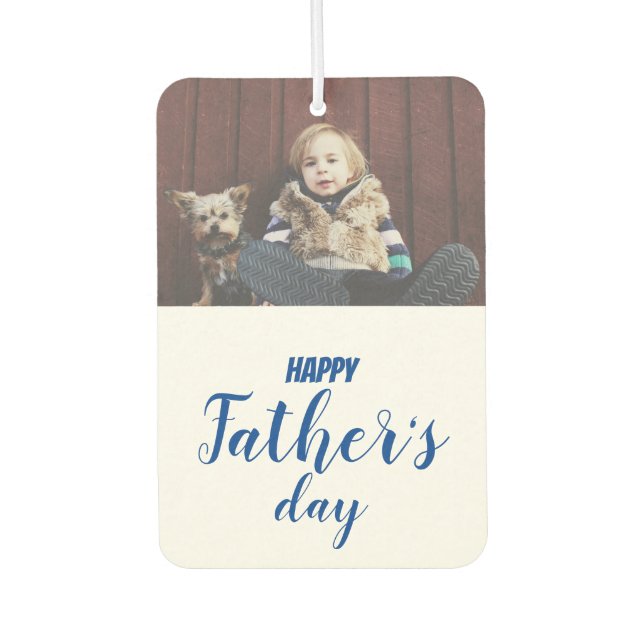 CUSTOM Photo | Happy Father's Day Car Air Freshener (Front)
