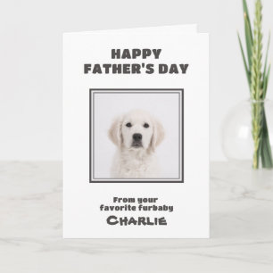 Custom Photo Happy Father's Day Dog Card