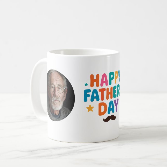 Custom Photo Happy Father's Day Mug (Front Left)