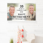 Custom Photo Happy Retirement Party Banner