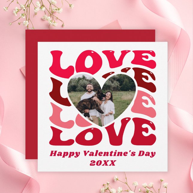 Custom Photo Happy Valentine's Day Holiday Card (Custom Photo Happy Valentine's Day Holiday Card
)