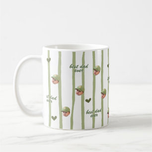 Custom Photo Heart Pattern Mug for Father's Day