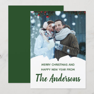 Custom Photo Holiday Your Own Message Christmas Card
