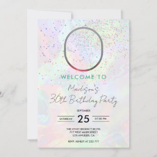 Custom Photo Hologram Birthday Invitation