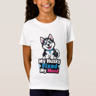 Custom Photo Husky Dog Husky Fixed My Mood T-Shirt