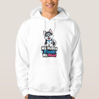 Custom Photo Husky Dog Husky Fixed My Mood T-Shirt Hoodie