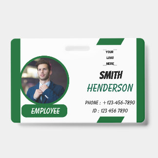  Custom Photo ID Card Badge Lanyard