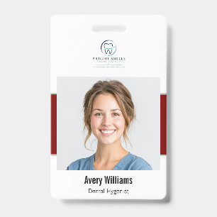 Custom Photo ID Dental  Badge