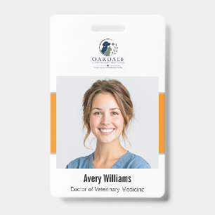 Custom Photo ID Veterinary Badge