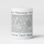 Custom photo image candle with personalised text