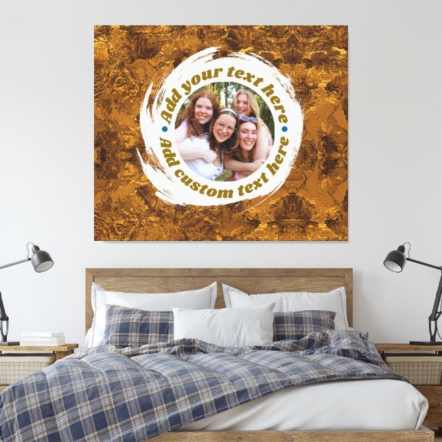 Custom Photo-Image-Message-Text | Fully Editable Canvas Print (Insitu(Bedroom))