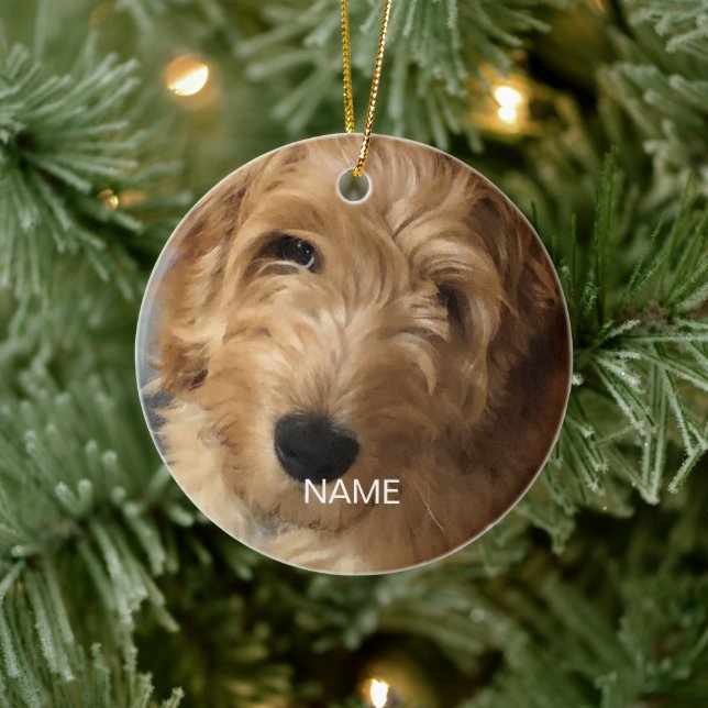 Custom photo image picture memorial Christmas Ceramic Tree Decoration (Tree)