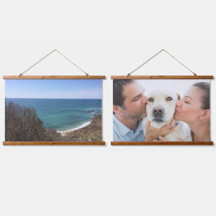 Custom photo image picture personalised two hanging tapestry
