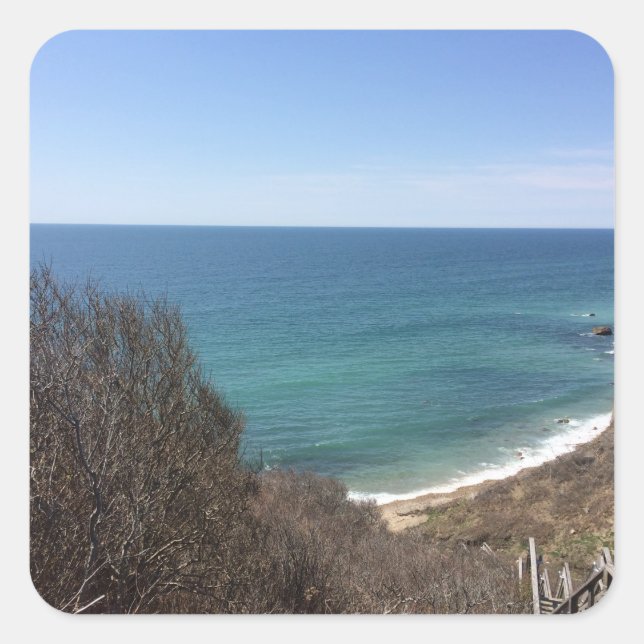 Custom photo image picture square sticker (Front)