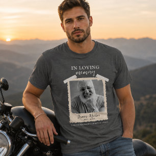 Custom Photo In Loving Memory Shirt, Memorial T-Shirt