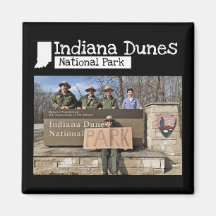 Custom Photo - Indiana Dunes National Park Sign Magnet