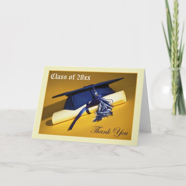 Custom Photo (inside) Graduation Thank-You Card 03 (Front)