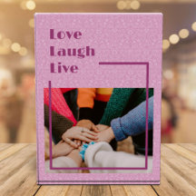 Custom Photo Inspirational Gifts for Women Pink