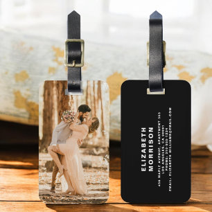 Custom Photo Instagram Luggage Tag
