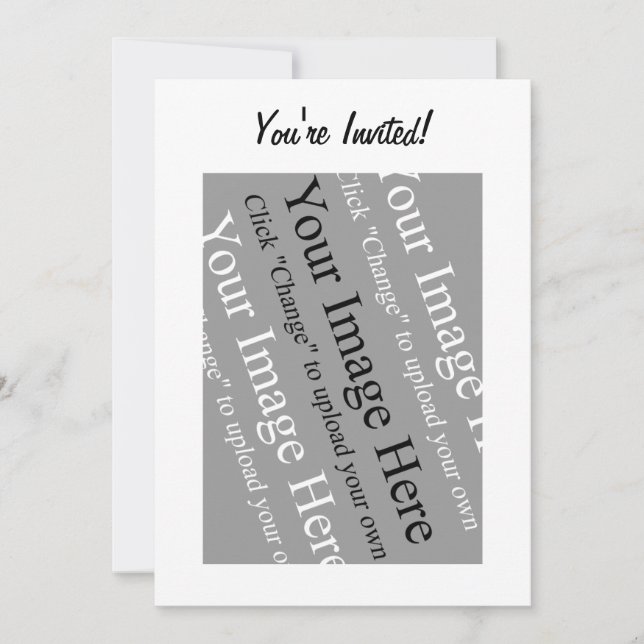 Custom Photo Invitation Template (Front)
