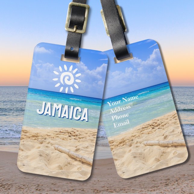 Custom Photo Jamaica Luggage Tag (Creator Uploaded)