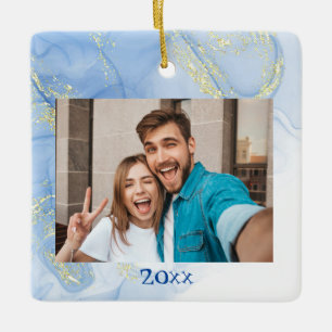 Custom Photo Keepsake Ceramic Ornament
