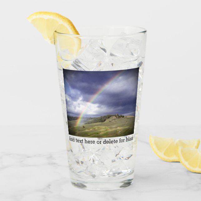 Custom Photo Keepsake Personalised Glass (Front Ice)