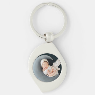 Custom photo keepsake precious baby key ring