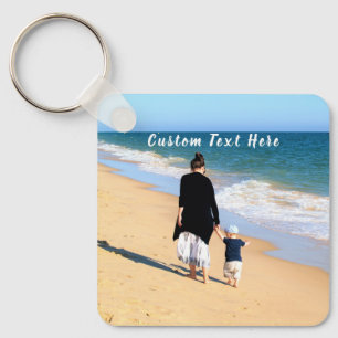 Custom Photo Keychain Personalised Text