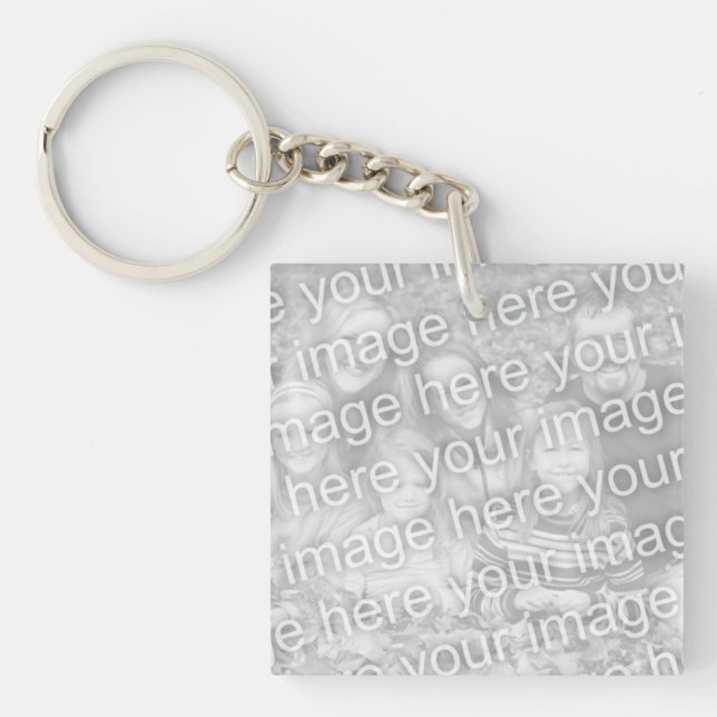 Custom photo keychain with your picture image (Front)