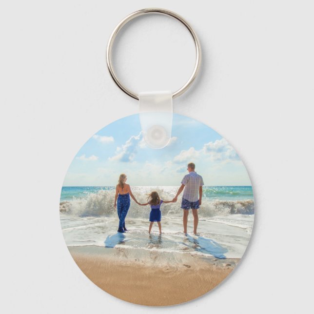 Custom Photo Keychain Your Family Photos Design (Front)