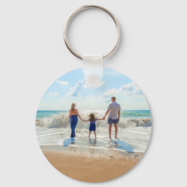 Custom Photo Keychain - Your Own Design - Summer (Front)