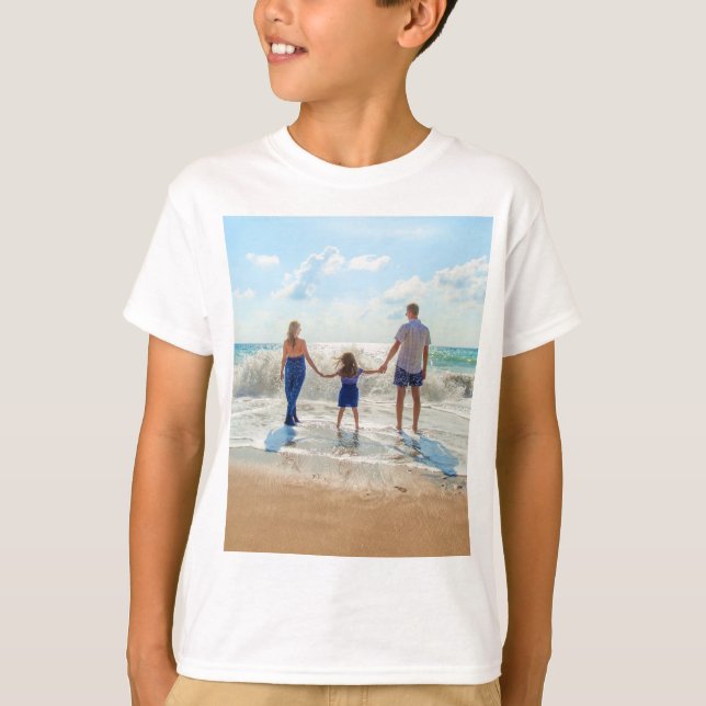 Custom Photo Kids T-Shirt Your Family Photos Gift (Front)
