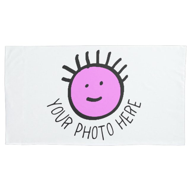 Custom Photo KING SIZE PILLOWCASE Template (Front)