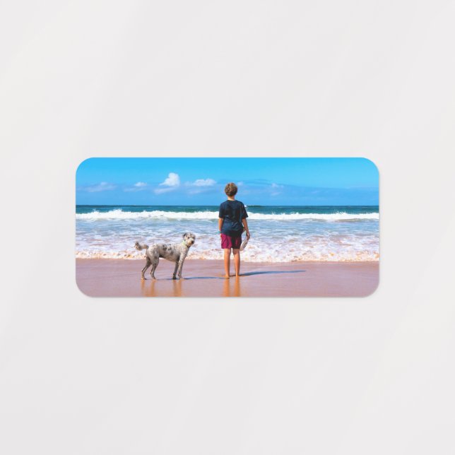 Custom Photo Labels - Your Design with Pets (Design 3)