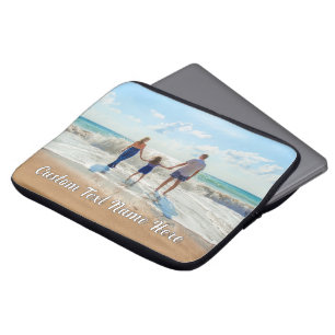 Custom Photo Laptop Sleeve Gift Personalised Text
