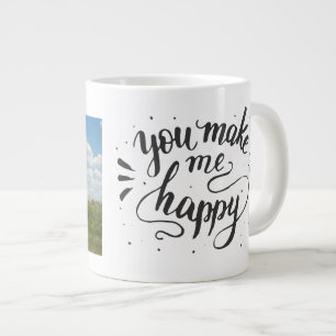Custom photo large coffee mug