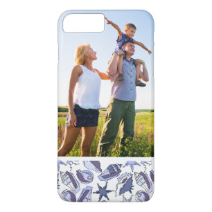 Custom Photo Lavendar Seashells iPhone 8 Plus/7 Plus Case