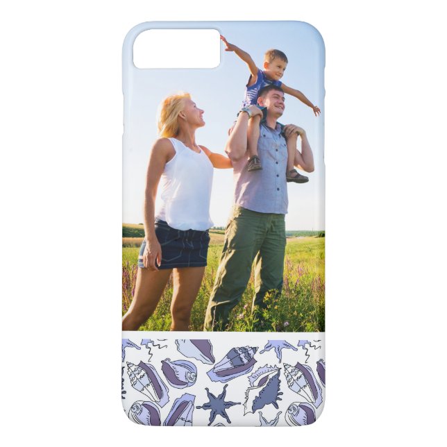 Custom Photo Lavendar Seashells Case-Mate iPhone Case (Back)