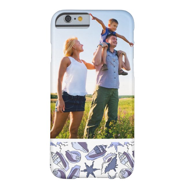 Custom Photo Lavendar Seashells Case-Mate iPhone Case (Back)