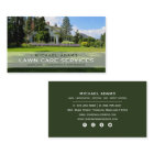 Custom Photo Lawn Care & Landscaping Business Card