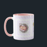 Custom Photo Lilac Pattern Mother’s Day Mum Mummy Mug<br><div class="desc">Custom Photo Lilac Purple Pink Pattern Mother’s Day Mum Mummy Tea Coffee Mug. In pretty colours of pastel lilac purple and pink; in a feminine, modern, geometric pattern. For cooling spring and summer drinks. Change the three photos to your own pictures to celebrate joyful family memories. Buy as a budget...</div>