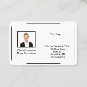 Custom Photo Logo Professional Simple Business Car Card